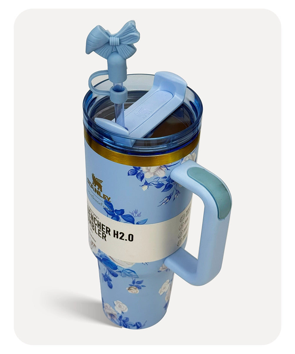 Stanley x LoveShakeFancy - Floral Sky Blue - 40-OZ - 1.18L