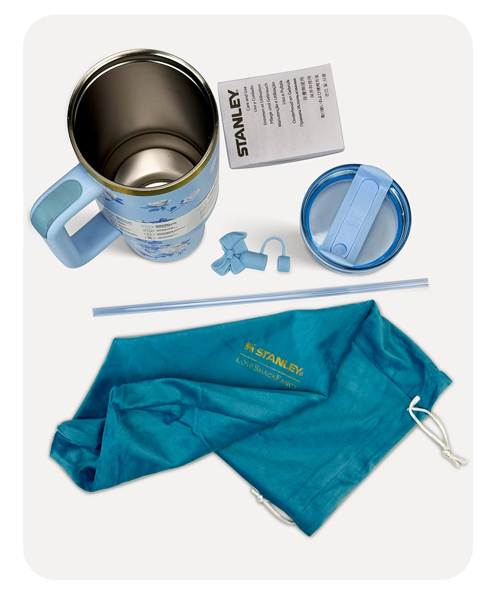 Stanley x LoveShakeFancy - Floral Sky Blue - 40-OZ - 1.18L