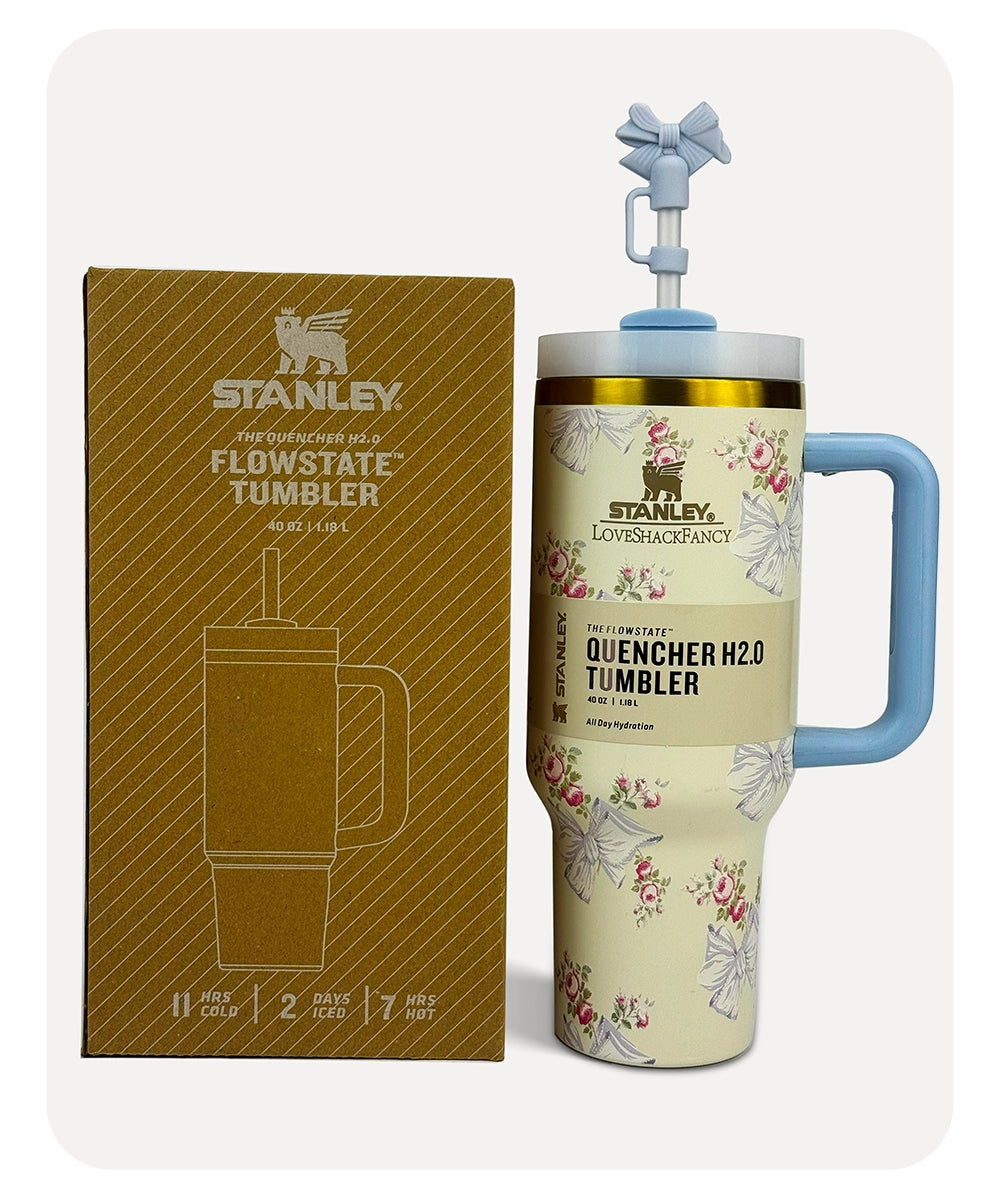 Stanley x LoveShakeFancy - White Blue - 40-OZ - 1.18L