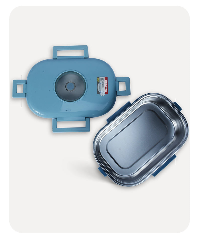 Tedemei Oval Lunch Box - Blue