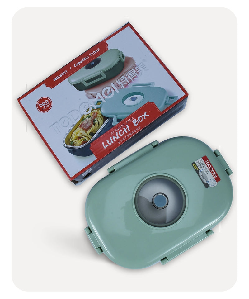 Tedemei Oval Lunch Box - Green