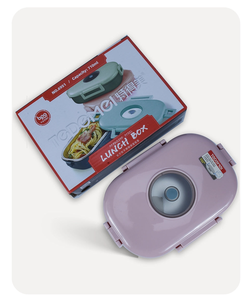 Tedemei Oval Lunch Box - Pink