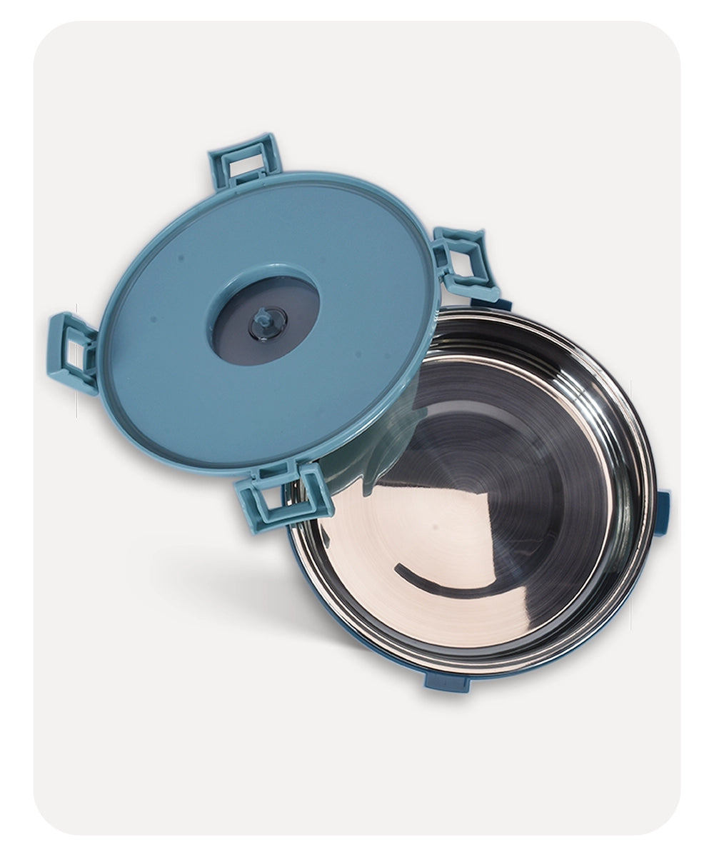 Tedemei Round Lunch Box - Blue