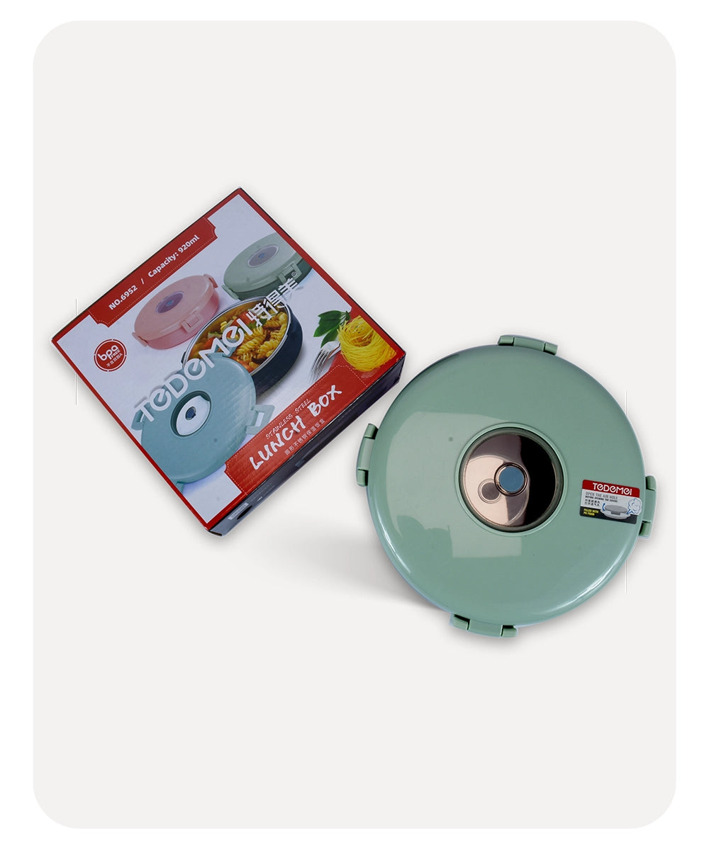 Tedemei Round Lunch Box - Green