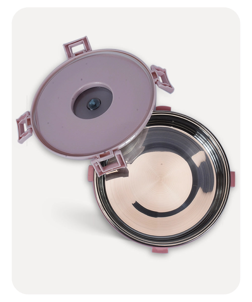 Tedemei Round Lunch Box - Pink