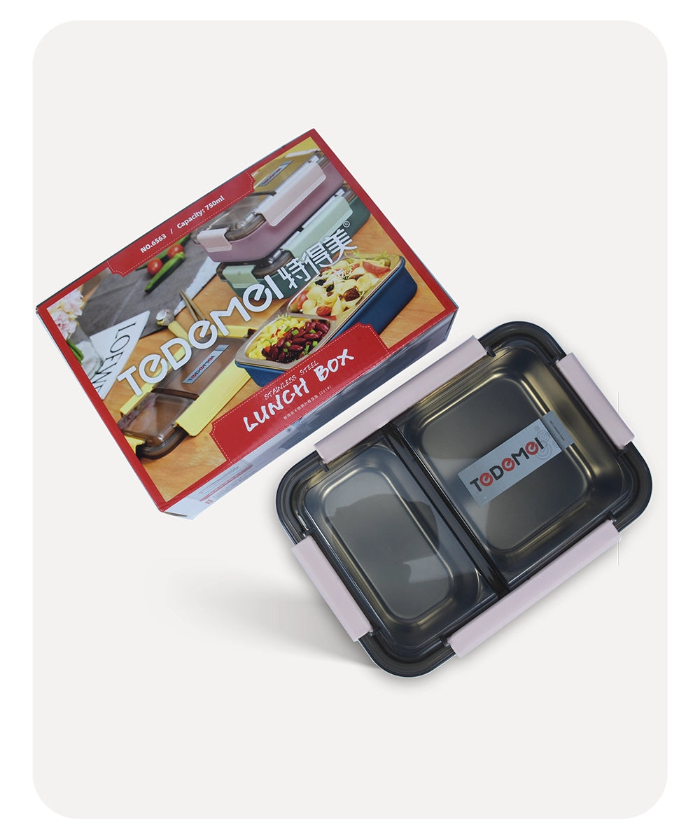 Tedemei Square Lunch Box - Pink