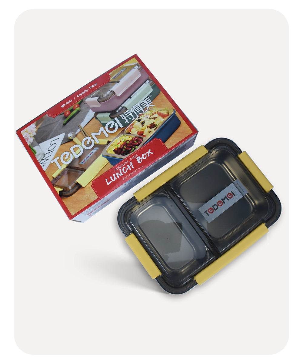 Tedemei Square Lunch Box - Yellow