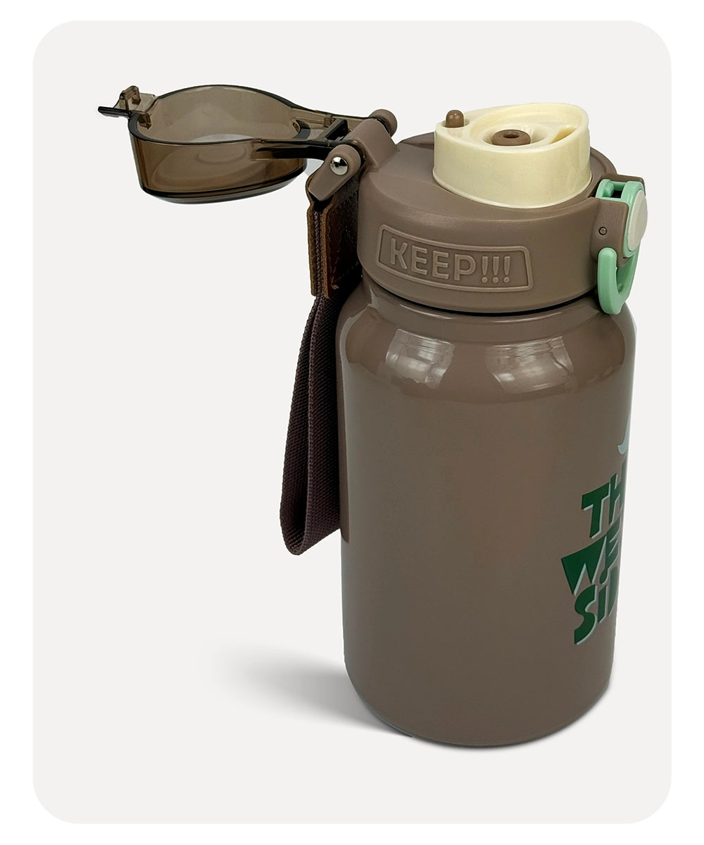 The West Side Vacuum Bottle - Brown - 580ml