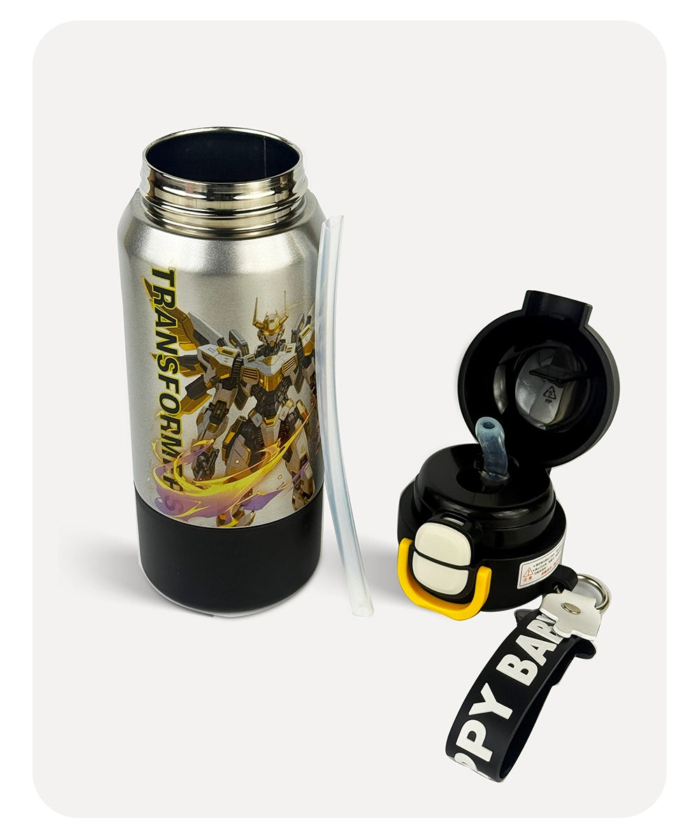 Transformers Vacuum Bottle - Black Silver - 480ml