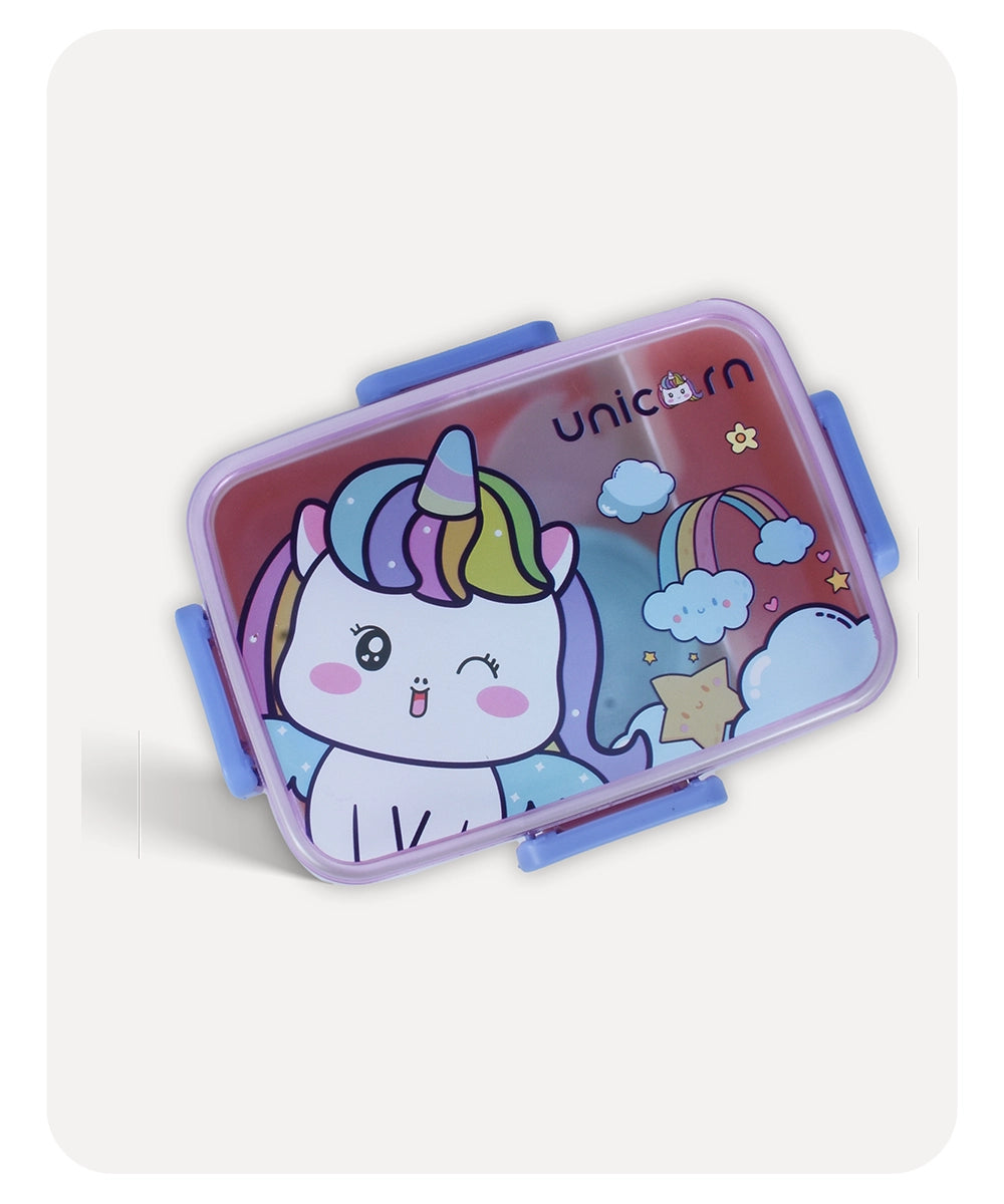 Unicorn Lunch Box - Blue Peach