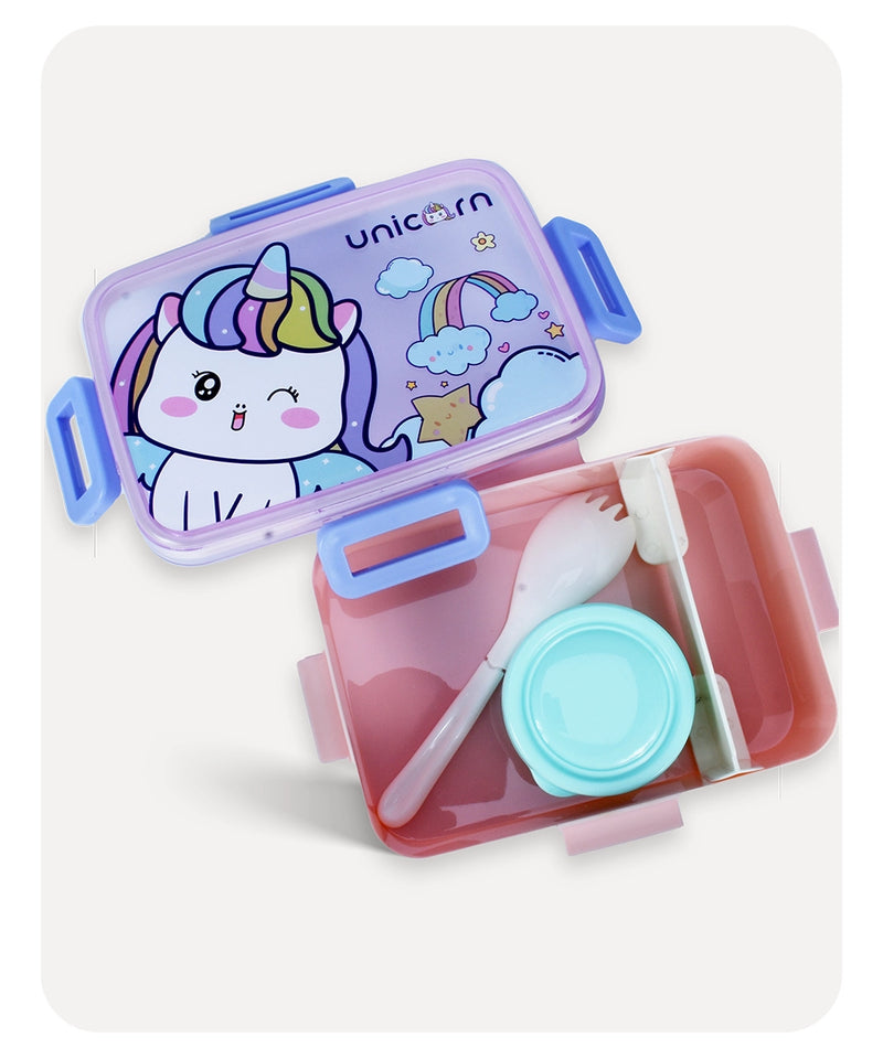 Unicorn Lunch Box - Blue Peach