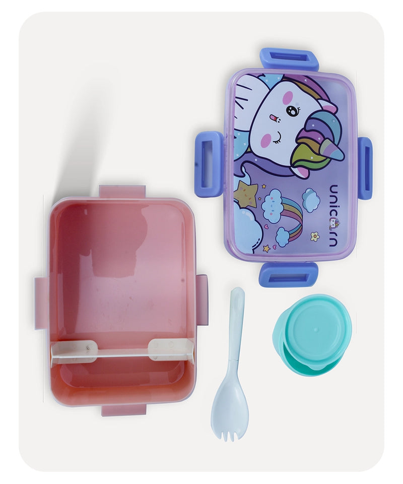 Unicorn Lunch Box - Blue Peach